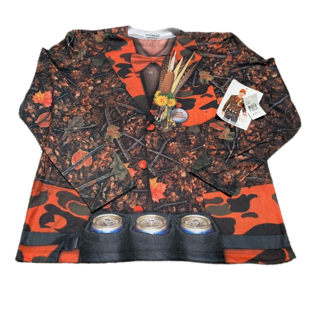 Redneck Tuxedo Camo Hunter Faux Real Fancy Dress Up Thanks Giving‎ Adult Costume